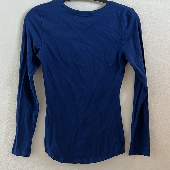 Planet gold long sleeve blue shirt medium - Picture 4 of 4